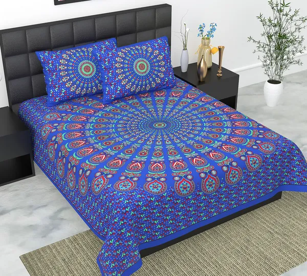 Rajasthani_Jaipuri_Traditional_Queen_Bedsheet_with_2_Pillow_Cover_(Dark_Blue)