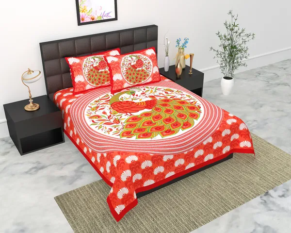 Rajasthani_Jaipuri_Traditional_Queen_Bedsheet_with_2_Pillow_Cover_(Red)