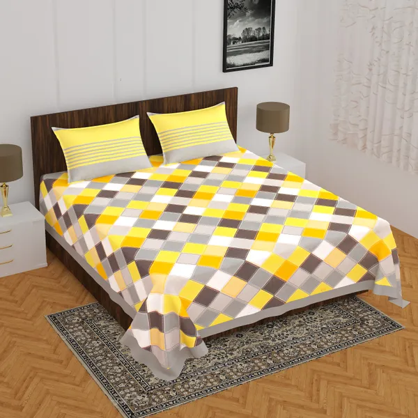 Rajasthani_Jaipuri_Traditional_Double_Bedsheet_with_2_Pillow_Cover_(Yellow)