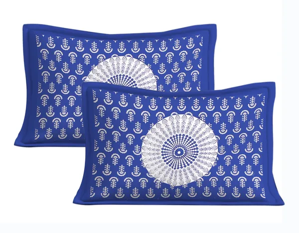 Rajasthani_Jaipuri_Traditional_Double_Bedsheet_with_2_Pillow_Cover_(Blue_&_Red)