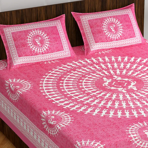 Rajasthani_Jaipuri_Traditional_Double_Bedsheet_with_2_Pillow_Cover_(Pink_&_White)