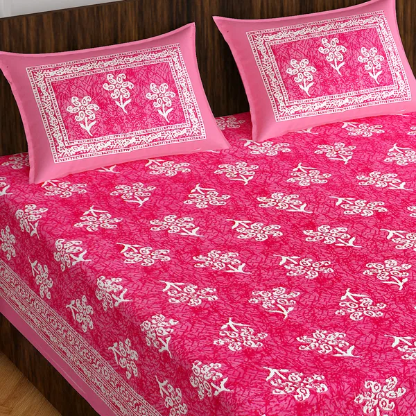 Rajasthani_Jaipuri_Traditional_Double_Bedsheet_with_2_Pillow_Cover_(Pink)