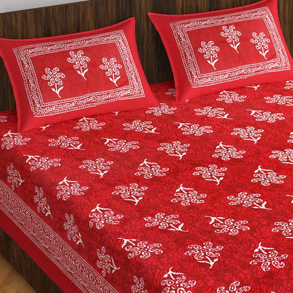 Rajasthani_Jaipuri_Traditional_Double_Bedsheet_with_2_Pillow_Cover_(Red)