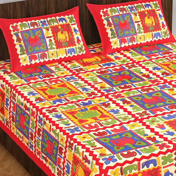 Rajasthani_Jaipuri_Traditional_Double_Bedsheet_with_2_Pillow_Cover_(Oange)