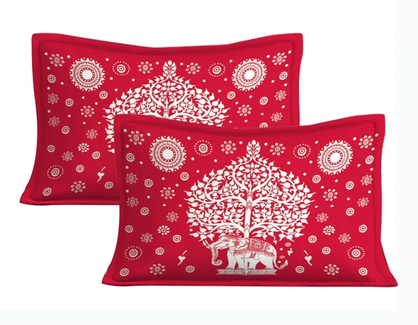 Rajasthani_Jaipuri_Traditional_Double_Bedsheet_with_2_Pillow_Cover_(Red_&_White)
