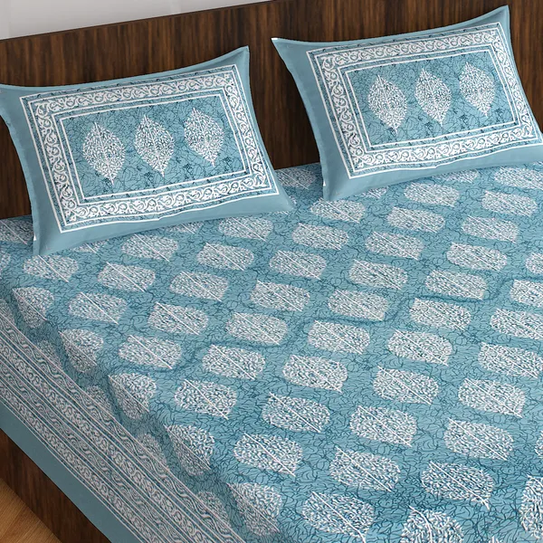 Rajasthani_Jaipuri_Traditional_Double_Bedsheet_with_2_Pillow_Cover_(Sky_Blue)