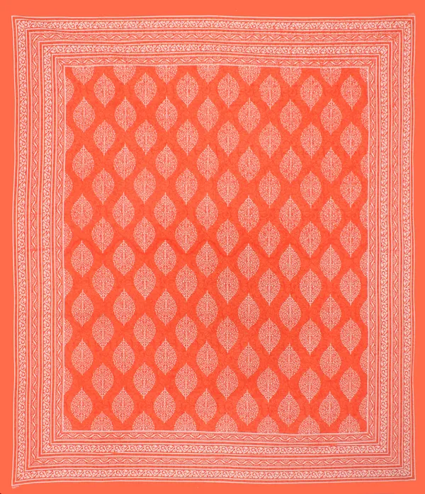 Rajasthani_Jaipuri_Traditional_Double_Bedsheet_with_2_Pillow_Cover_(Oranage)