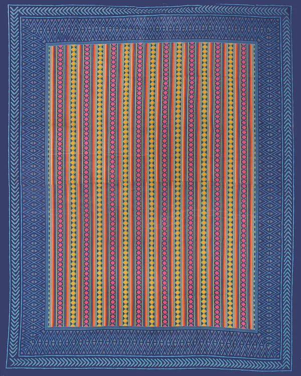 Rajasthani_Jaipuri_Traditional_Double_Bedsheet_with_2_Pillow_Cover_(Blue_/Pink_&_yellow)
