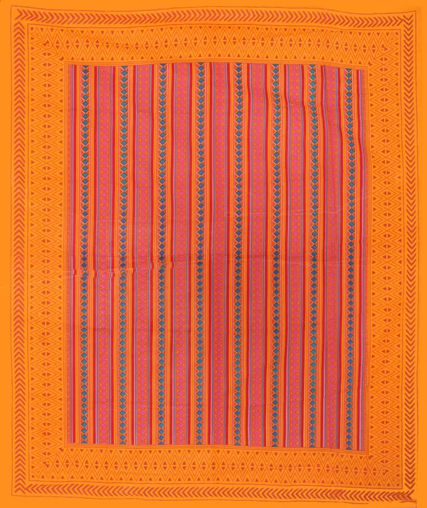 Rajasthani_Jaipuri_Traditional_Double_Bedsheet_with_2_Pillow_Cover_(Orange)