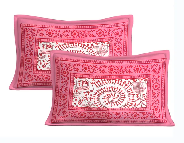 Rajasthani_Jaipuri_Traditional_Double_Bedsheet_with_2_Pillow_Cover_(Pink_&_White)