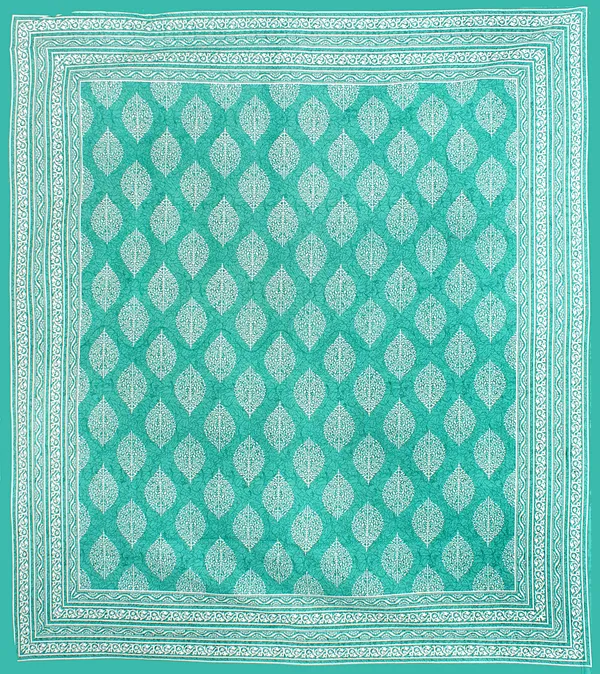 Rajasthani_Jaipuri_Traditional_Double_Bedsheet_with_2_Pillow_Cover_(Aqua_Blue)