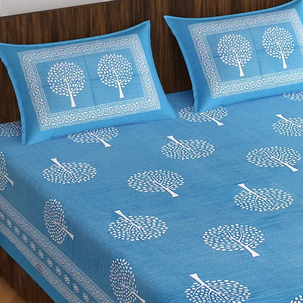 Rajasthani_Jaipuri_Traditional_Double_Bedsheet_with_2_Pillow_Cover_(Blue)
