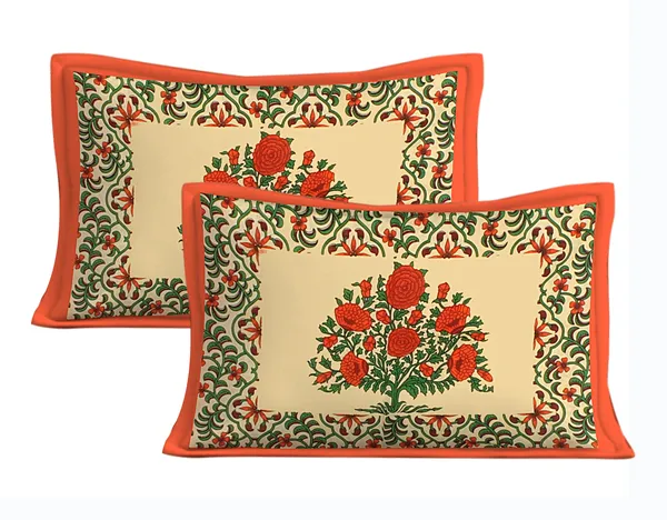 Rajasthani_Jaipuri_Traditional_Double_Bedsheet_with_2_Pillow_Cover_(Cream_&_Red)