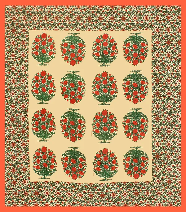 Rajasthani_Jaipuri_Traditional_Double_Bedsheet_with_2_Pillow_Cover_(Cream_&_Red)