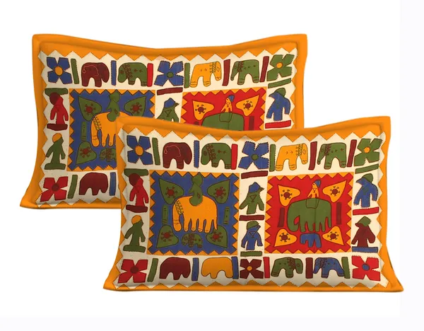 Rajasthani_Jaipuri_Traditional_Double_Bedsheet_with_2_Pillow_Cover_(Yellow)
