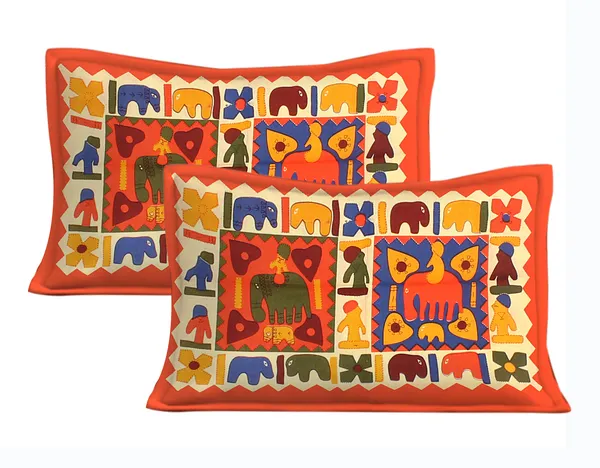 Rajasthani_Jaipuri_Traditional_Double_Bedsheet_with_2_Pillow_Cover_(Orange)