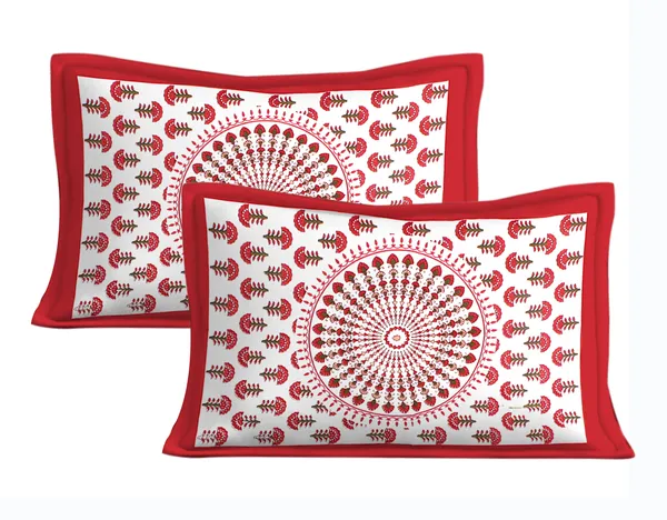 Rajasthani_Jaipuri_Traditional_Double_Bedsheet_with_2_Pillow_Cover_(White_&_Red)