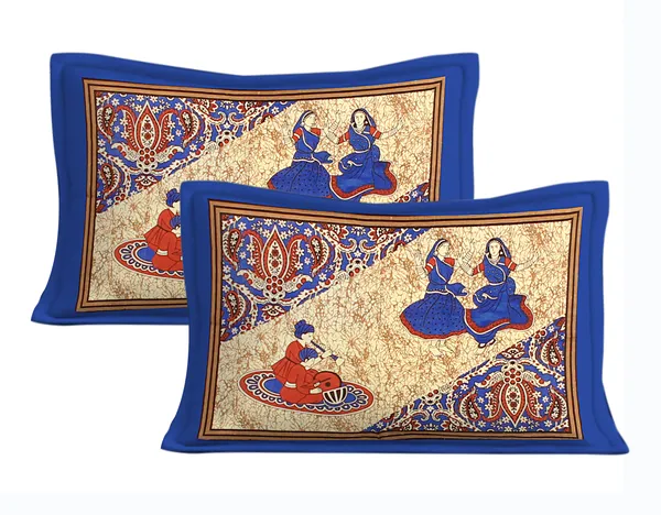 Rajasthani_Jaipuri_Traditional_Double_Bedsheet_with_2_Pillow_Cover_(Blue_&_Cream)