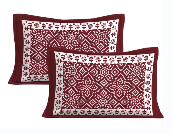 Rajasthani_Jaipuri_Traditional_Double_Bedsheet_with_2_Pillow_Cover_(Maroon_&_White)