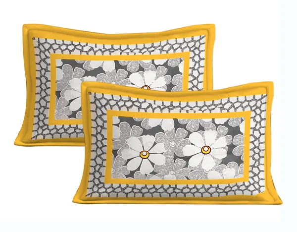 Rajasthani_Jaipuri_Traditional_Double_Bedsheet_with_2_Pillow_Cover_(White_&_Yellow)