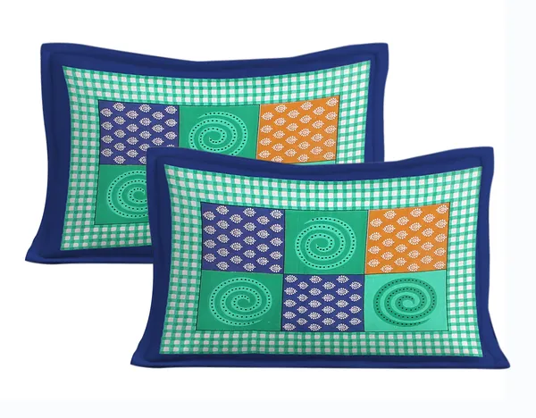 Rajasthani_Jaipuri_Traditional_Double_Bedsheet_with_2_Pillow_Cover_(Cyan_&_Blue)