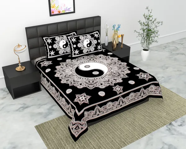 Rajasthani_Jaipuri_Traditional_Queen_Bedsheet_with_2_Pillow_Cover_(Black)