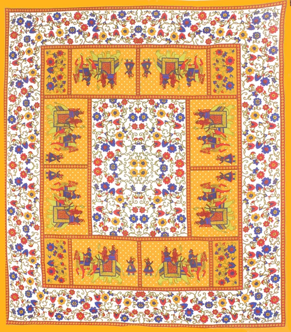 Rajasthani_Jaipuri_Traditional_Queen_Bedsheet_with_2_Pillow_Cover_(Orange_&_White)