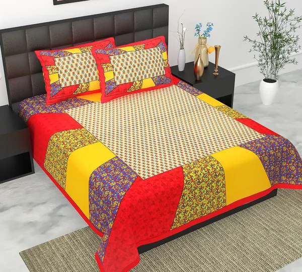 Rajasthani_Jaipuri_Traditional_Queen_Bedsheet_with_2_Pillow_Cover_(Multicolor)