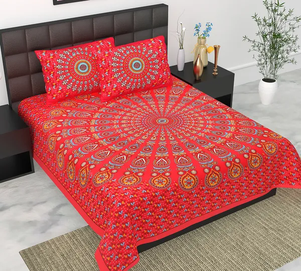 Rajasthani_Jaipuri_Traditional_Queen_Bedsheet_with_2_Pillow_Cover_(Red)