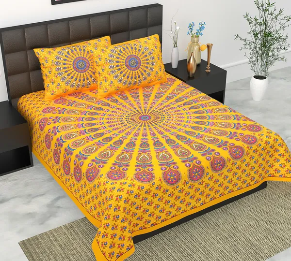 Rajasthani_Jaipuri_Traditional_Queen_Bedsheet_with_2_Pillow_Cover_(Yellow)