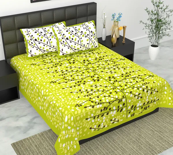 Rajasthani_Jaipuri_Traditional_Queen_Bedsheet_with_2_Pillow_Cover_(Green)