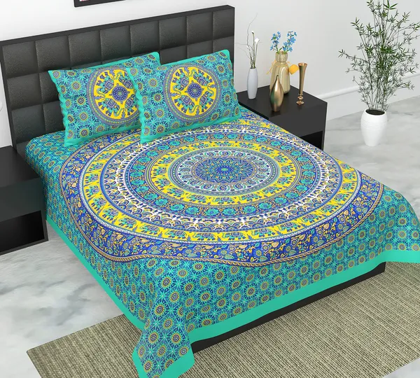 Rajasthani_Jaipuri_Traditional_Queen_Bedsheet_with_2_Pillow_Cover_(Multicolor)