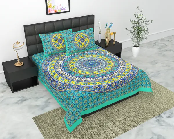Rajasthani_Jaipuri_Traditional_Queen_Bedsheet_with_2_Pillow_Cover_(Multicolor)