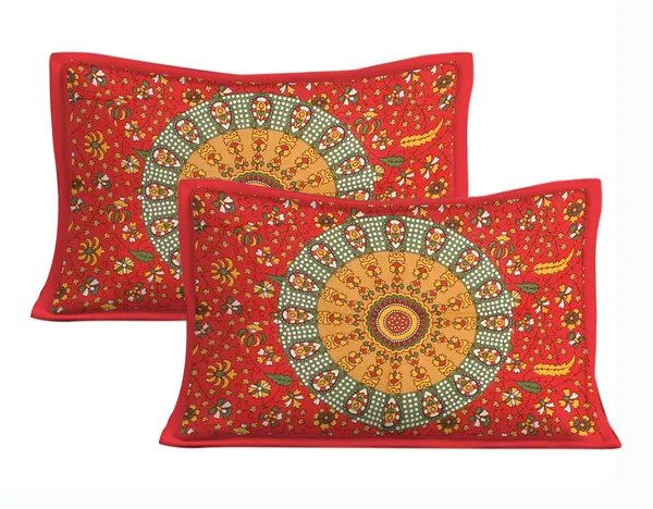 Rajasthani_Jaipuri_Traditional_Queen_Bedsheet_with_2_Pillow_Cover_(Orange)