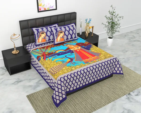 Rajasthani_Jaipuri_Traditional_Queen_Bedsheet_with_2_Pillow_Cover_(Blue)