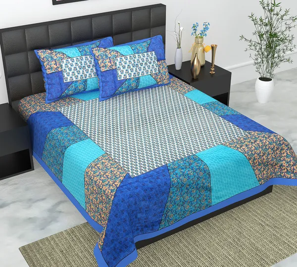 Rajasthani_Jaipuri_Traditional_Queen_Bedsheet_with_2_Pillow_Cover_(Blue)