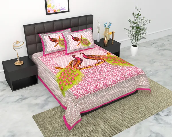 Rajasthani_Jaipuri_Traditional_Queen_Bedsheet_with_2_Pillow_Cover_(Pink)