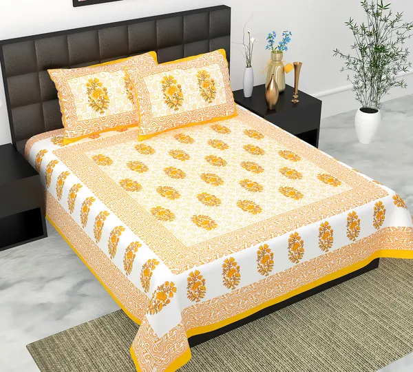 Rajasthani_Jaipuri_Traditional_Queen_Bedsheet_with_2_Pillow_Cover_(White_&_Orange)