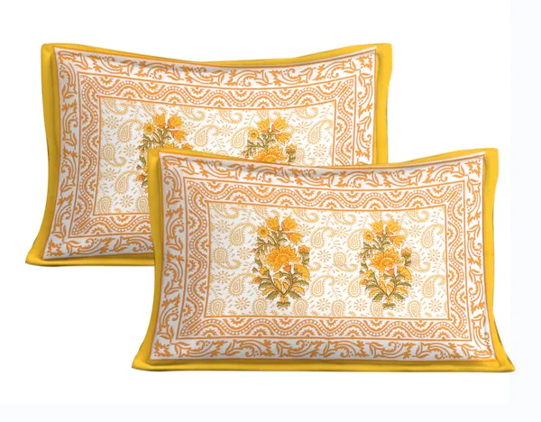 Rajasthani_Jaipuri_Traditional_Queen_Bedsheet_with_2_Pillow_Cover_(White_&_Orange)