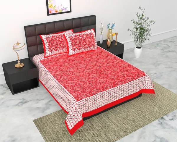 Rajasthani_Jaipuri_Traditional_Queen_Bedsheet_with_2_Pillow_Cover_(Red_&_White)