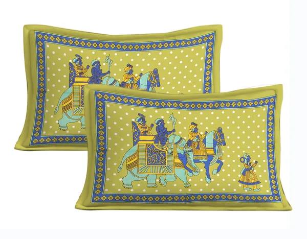 Rajasthani_Jaipuri_Traditional_Queen_Bedsheet_with_2_Pillow_Cover_(Green)