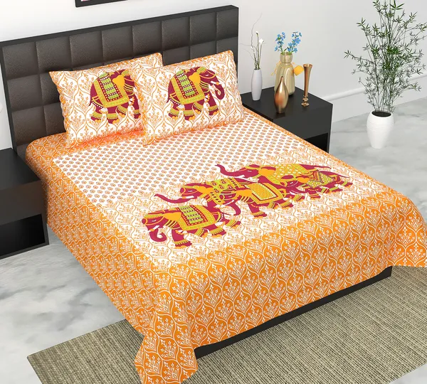 Rajasthani_Jaipuri_Traditional_Queen_Bedsheet_with_2_Pillow_Cover_(Orange)