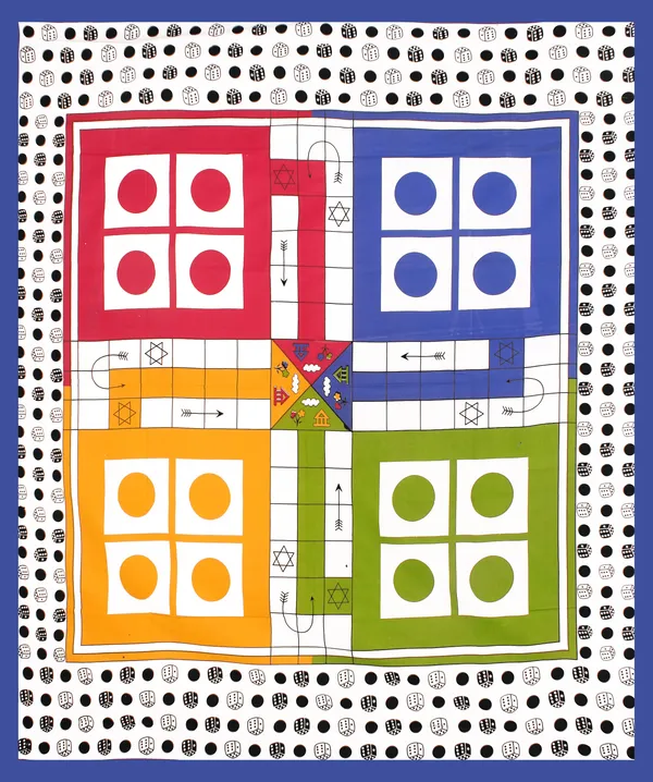 Rajasthani_Jaipuri_Traditional_Double_Bedsheet_with_2_Pillow_Cover_(Blue_&_Green)