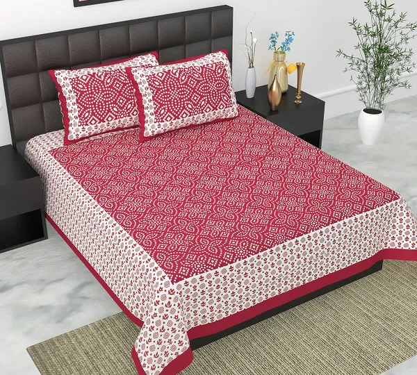 Rajasthani_Jaipuri_Traditional_Queen_Bedsheet_with_2_Pillow_Cover_(White_&_Maroon)