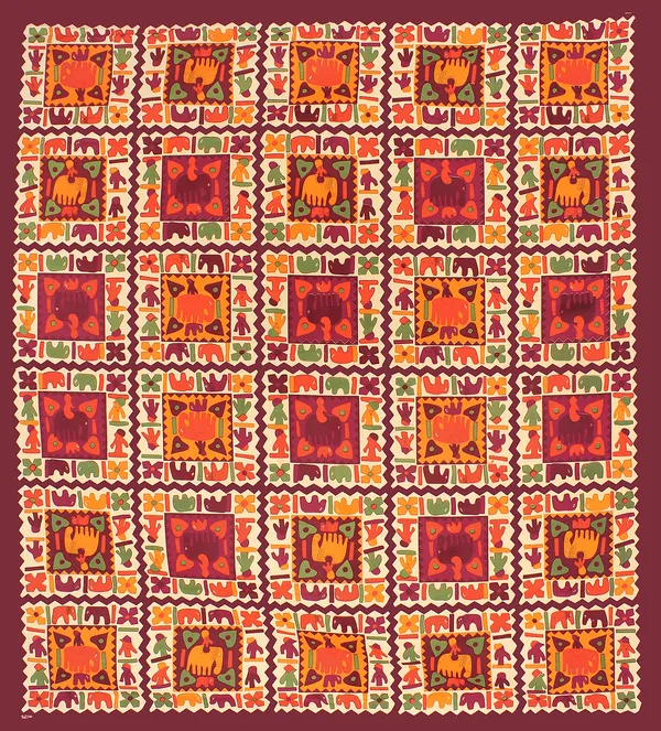 Rajasthani_Jaipuri_Traditional_Double_Bedsheet_with_2_Pillow_Cover_(Marron)