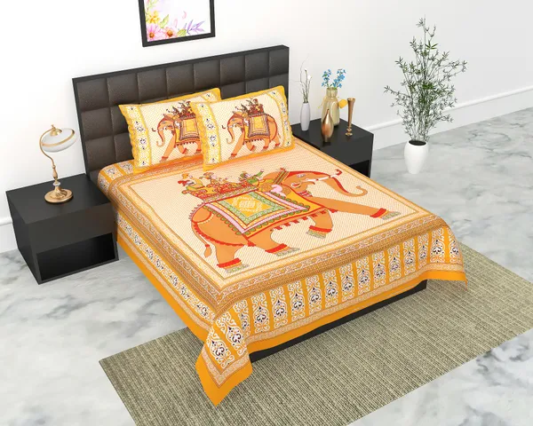 Rajasthani_Jaipuri_Traditional_Queen_Bedsheet_with_2_Pillow_Cover_(Orange)