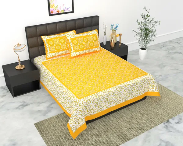 Rajasthani_Jaipuri_Traditional_Queen_Bedsheet_with_2_Pillow_Cover_(White_&_Yellow)