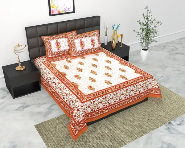 Rajasthani_Jaipuri_Traditional_Queen_Bedsheet_with_2_Pillow_Cover_(White_&_Red)