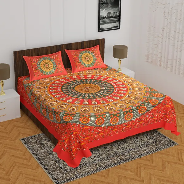 Rajasthani_Jaipuri_Traditional_Double_Bedsheet_with_2_Pillow_Cover_(Multicolor)
