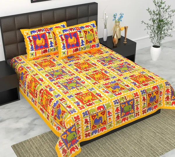 Rajasthani_Jaipuri_Traditional_Queen_Bedsheet_with_2_Pillow_Cover_(Yellow)